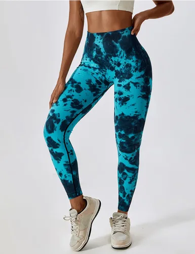 Vista 3 de Leggings de levantamiento de glúteos para mujer, pantalones de yoga de cintura alta sin costuras, leggings de entrenamiento