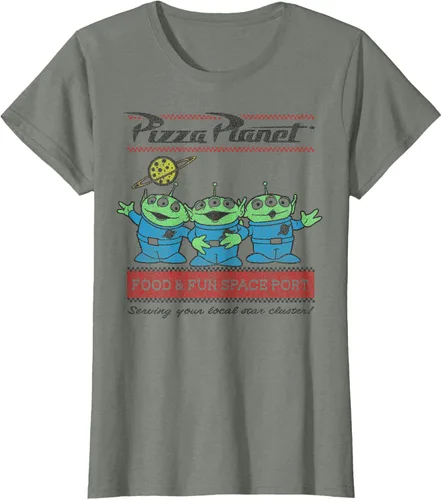 Vista 8 de Disney Pixar Toy Story Pizza Planet Aliens Camiseta