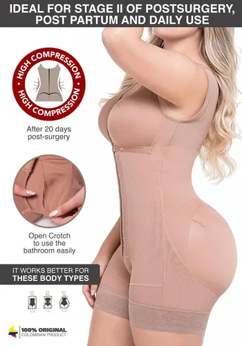Vista 4 de Sonryse Faja Colombianas Post Surgery Compression Garment Reductoras y Moldeadoras for Women