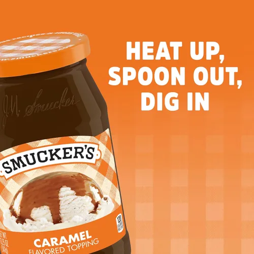 Vista 3 de Smucker's Topping con sabor a caramelo, 12.25 onzas