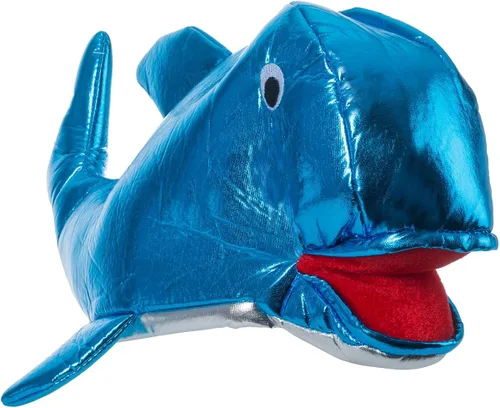 Vista 2 de Sombrero de pez Tigerdoe - Sombrero de ballena - Sombrero de delfín - Sombrero de animal marino - Fiesta del océano - Fiesta del mar