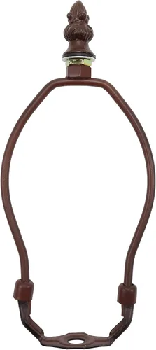 Vista 17 de Bieye SS010 Pantalla de lámpara de soporte para lámpara de mesa estilo Tiffany vidrieras (bronce 4.5 pulgadas de alto)