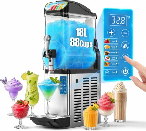 Vista 11 de GSEICE Máquina comercial del granizado de 8 galones, tanque dual 15L Mango negro - 8Gal 2Tank