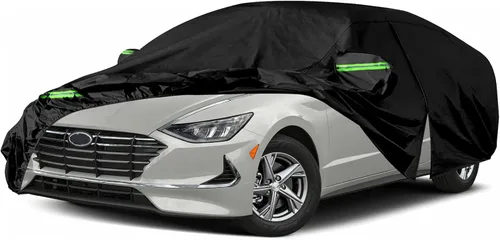 Vista 13 de Fundas impermeables para automóvil de repuesto para Hyundai Elantra 2006-2025, 6 capas para todo tipo de clima, ajuste personalizado, con puerta