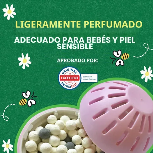 Vista 8 de Ecoegg Detergente para ropa sucia, 70 cargas, flor de primavera, piel sensible