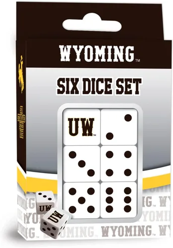 Vista 21 de MasterPieces Game Day - NCAA Alabama Crimson Tide - Juego de 6 dados con logotipo del equipo, tamaño estándar D6