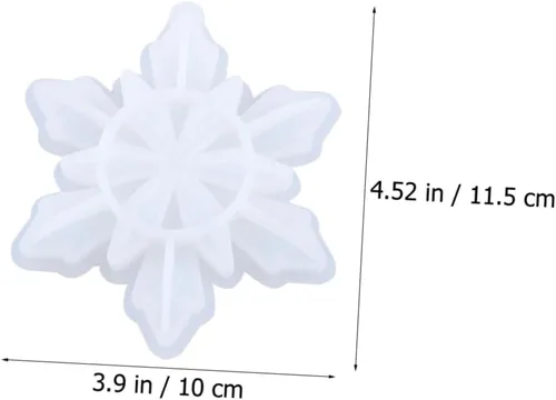 Vista 2 de Encantos de joyería de silicona de copo de nieve cómodos y fáciles de limpiar