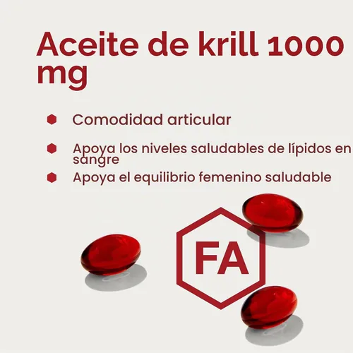 Vista 4 de PROTOCOL FOR LIFE BALANCE Aceite de krill 1,000 mg, DHA y EPA, 60 cápsulas