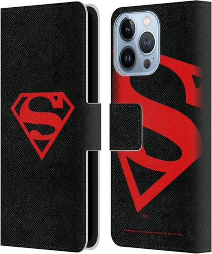 Vista 99 de Head Case Designs Funda de piel con licencia oficial de Superman DC Comics con logotipos negros y rojos compatible con Apple iPhone 11