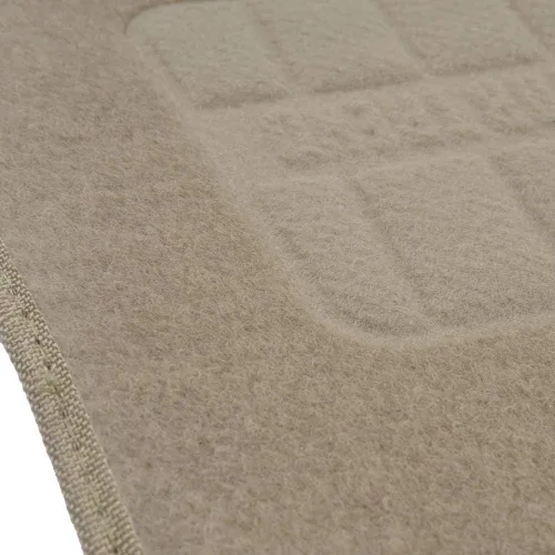 Vista 8 de BDK Alfombrillas de Piso de Alfombra Resistentes de Color Beige Delanteras y Traseras, Forros Universales para Automóvil, SUV, Camioneta y Camión