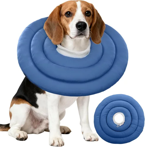 Vista 17 de IDOMIK - Collar de recuperación para perros, cono suave impermeable para perros después de la cirugía Comfy Protective Elizabethan Collar