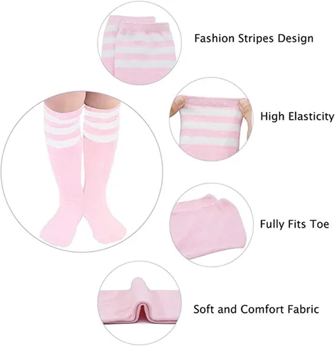 Vista 4 de Century Star Calcetines de fútbol para niñas y niños, calcetines de béisbol para jóvenes, calcetines de sóftbol para niños, calcetines deportivos