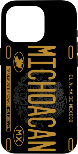 Vista 20 de Michoacano Michoacan Mexican State License Plate Phone Case for iPhone 17