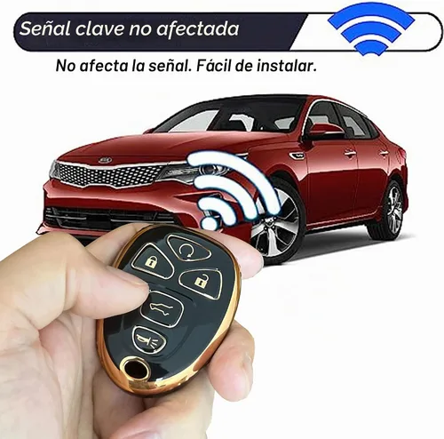 Vista 8 de Funda para llavero Chevy Suburban Tahoe GMC Acadia Yukon Cadillac Escalade Buick Enclave Negro-oro