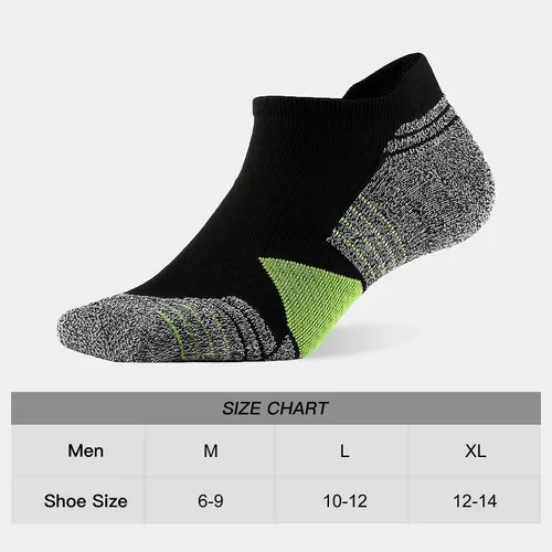 Vista 2 de WANDER - Calcetines deportivos de hombre para correr, 7 pares, gruesos y acolchados, para tobillo, para deporte, corte bajo, tallas 6-910-1212-14