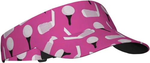Vista 2 de Divertido sombrero de golf de verano con visera para mujer, gorra de golf ajustable de ala ancha, protección solar para playa