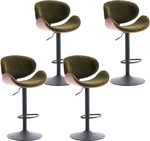 Vista 22 de Kidol & Shellder Taburetes de bar individuales grandes con respaldo de 21 pulgadas, sillas de bar modernas giratorias de altura ajustable, taburetes