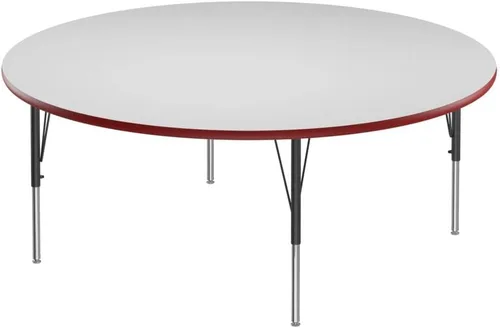 Vista 49 de Correll - Mesa rectangular de 24 x 36 pulgadas, mesa de actividades superior de borrado en seco, altura ajustable (19 a 29), laminado de alta