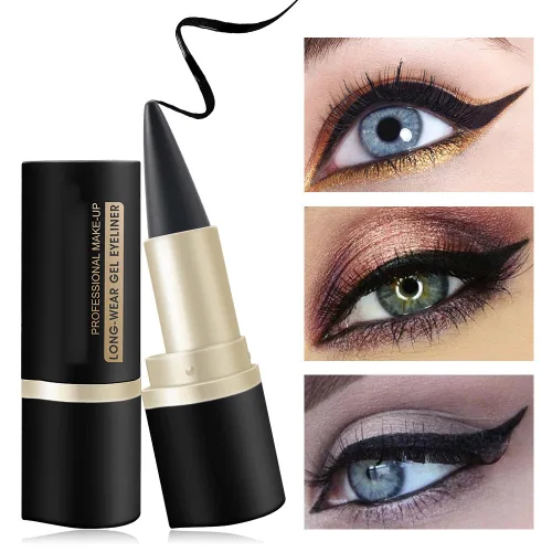 Vista 2 de 2PCS Profesional Preciso Árabe Aduanas Larga Desgaste Gel Negro Eyeliner Eye Liner Pen