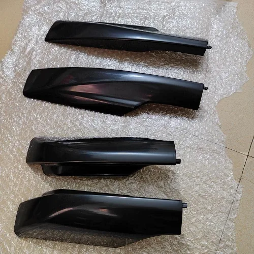 Vista 5 de Cubierta para patas de portaequipajes para portaequipajes, cubierta de protección de extremo de riel de la barra, repuesto negro para RAV4 RAV 4