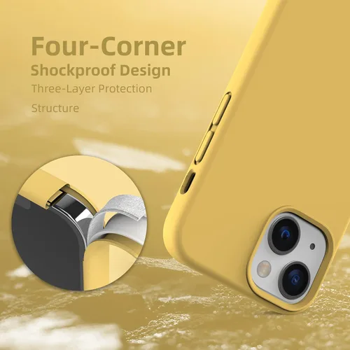 Vista 102 de Funda de silicona líquida compatible con iPhone 12 Pro Max 6.7 pulgadas, funda de gel de protección completa con forro de microfibra, funda