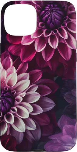 Vista 9 de Dahlia Flower Floral Nature Garden Pink Purple Maroon Design Case for iPhone 17
