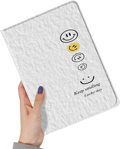 Vista 5 de kaitesi Funda floral compatible con iPad 6ª 5ª generación 9.7 pulgadas iPad Air/Air 2, diseño de flores, bonita funda inteligente de piel delgada