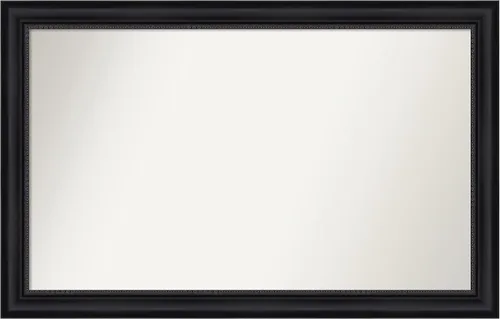 Vista 385 de Amanti Art Espejo personalizado, espejo de baño negro Astor, espejo de pared o espejo de tocador de baño sobre el fregadero (25 x 25 pulgadas)