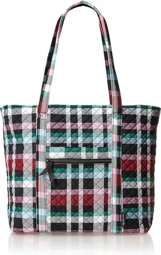 Vista 17 de Vera Bradley Bolso tote Vera de algodón para mujer Amatista Plaid - Algodón Reciclado