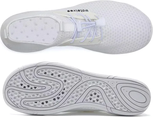 Vista 2 de WateLves Zapatos de agua para hombre y mujer, zapatos de natación de secado rápido, calcetines acuáticos para piscina, surf, yoga, aeróbicos
