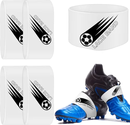 Vista 16 de Patelai 4 piezas de cubierta de cordón para tacos de fútbol, banda de zapato de fútbol, cubierta de zapato de fútbol, bandas de taco de fútbol