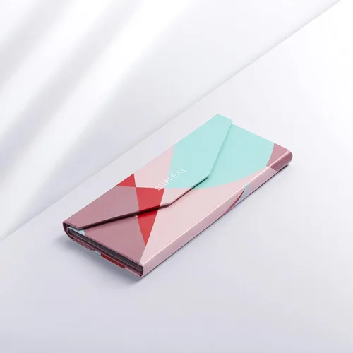 Vista 5 de Estuche de gafas para mujer con tela en patrón de diseñador