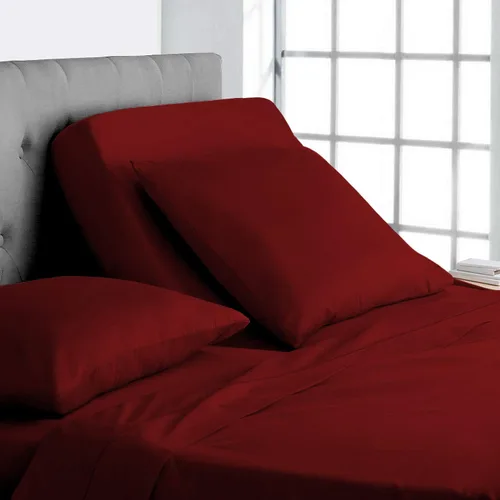 Vista 5 de Online Bedding Linen Flex Top - Cama tamaño Queen, 800 hilos, algodón egipcio de 18 pulgadas, sábanas divididas de bolsillo profundo para dormir