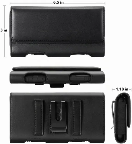 Vista 7 de Mopaclle Funda de teléfono para Galaxy Z Fold 6 Z Fold 5 Z Fold 4 Z Fold 3 Funda con clip para cinturón, funda de cuero con clip para cinturón