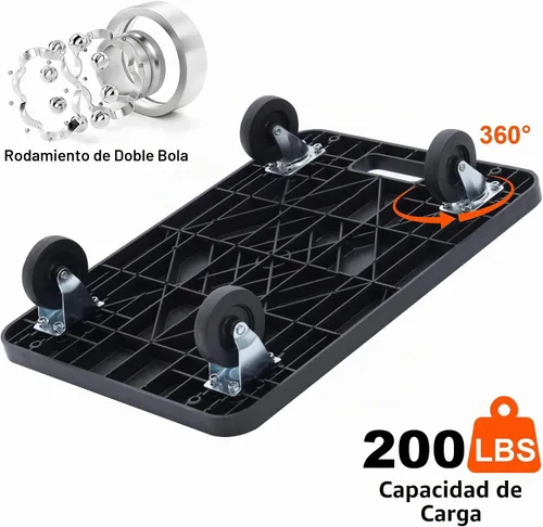 Vista 3 de MaxWorks 80854 - Carretilla para muebles con ruedas, capacidad de 200 libras (paquete de 2)