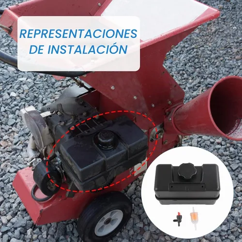 Vista 7 de 691993 Depósito de combustible de plástico de 4 cuartos con tapa y válvula de cierre