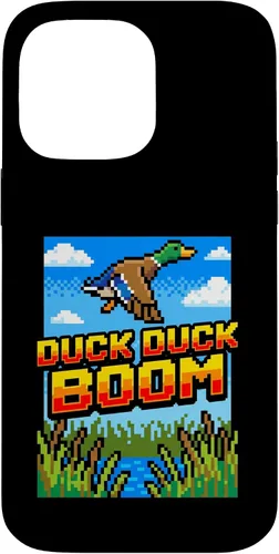 Vista 21 de Funny Duck Hunting Pixel Art Retro Gamer 8-Bit Arcade Boom Caso para iPhone 16