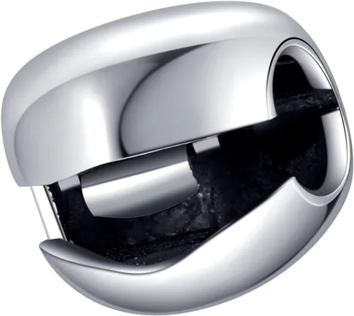Vista 4 de Dije de plata de ley 925 con forma de corazón con clip y cierre de bloqueo, espaciador, dije de aniversario de Navidad para pulsera Pandora, Plata