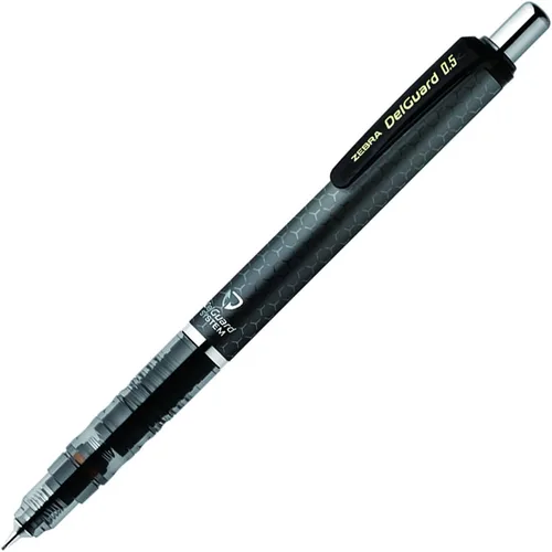 Vista 6 de Lápiz mecánico Zebra DelGuard 0.5mm, cuerpo azul nido de abeja (P-MA85-HBL)