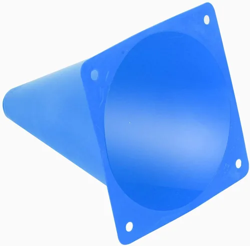 Vista 3 de KINJOEK Paquete de 30 conos de entrenamiento deportivo de 7 pulgadas, conos de tráfico azules con bordes redondeados para seguridad, fútbol, fútbol