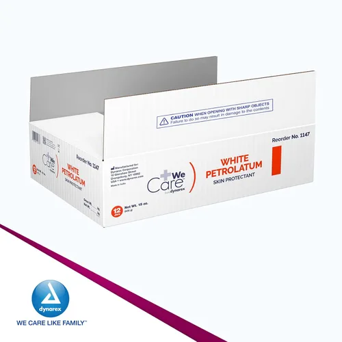Vista 8 de Dynarex Petrolatum blanco, gelatina de petróleo para piel seca, dañada o agrietada, jalea de petróleo blanca calmante para irritaciones menores