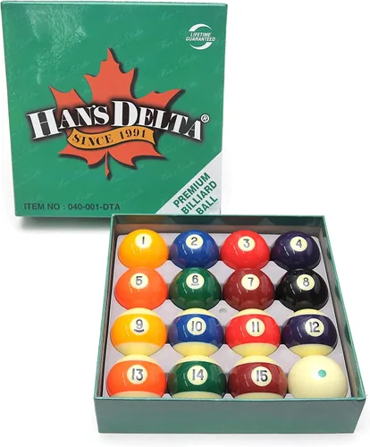 Vista 3 de Juego de bolas de billar para mesa de billar, tamaño reglamentario de 2-1/4 pulgadas, juego completo de 16 bolas de billar Estándar