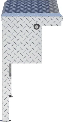 Vista 4 de UWS EC30361 Caja de herramientas lateral de aluminio de pared pesada de 36 pulgadas con perfil bajo, tapa RigidCore