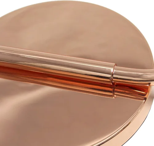 Vista 10 de Simple Designs LF1036-RGD Lámpara de pie de linterna de hierro industrial de estilo antiguo con pantalla de vidrio, oro rosa