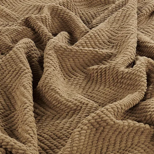Vista 6 de Home Soft Things manta tejida de punto de tweed, Poliéster & Mezcla de poliéster, Amphora, 50" x 60