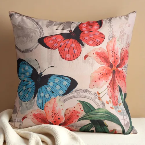 Vista 54 de Decozen Fundas de almohada decorativas con estampado de pájaros con diseño floral para decoración del hogar, sala de estar y dormitorio, funda