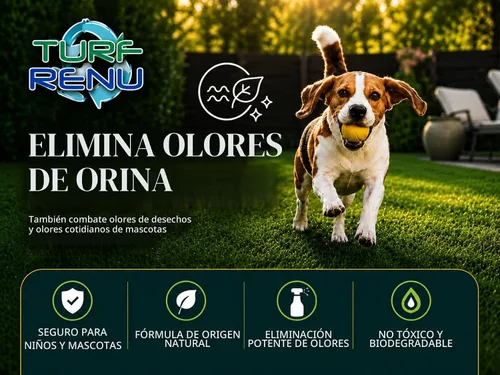 Vista 3 de Tr10132 - Solución de limpieza bio-enzimática para césped sintético/artificial y control de olores de mascotas con pulverizador