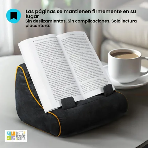 Vista 6 de Regalos para lectores y escritores Sofá de libros Soporte para iPad Soporte acolchado para tableta y soporte para libros Almohada de lectura