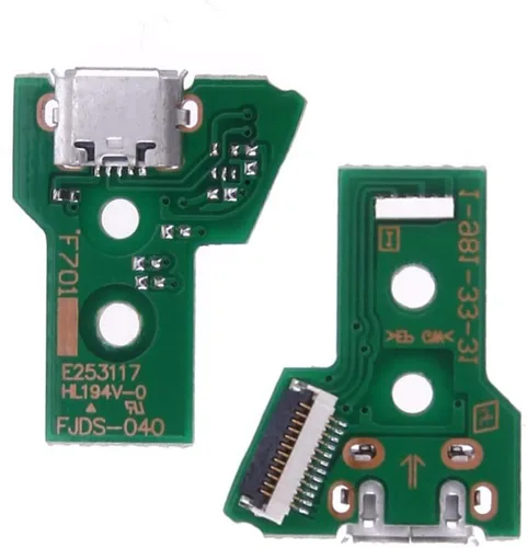 Vista 3 de Adaptador de puerto de carga micro USB de repuesto JDS-040, pieza de reparación, módulo de placa de zócalo para PS4 controlador inalámbrico