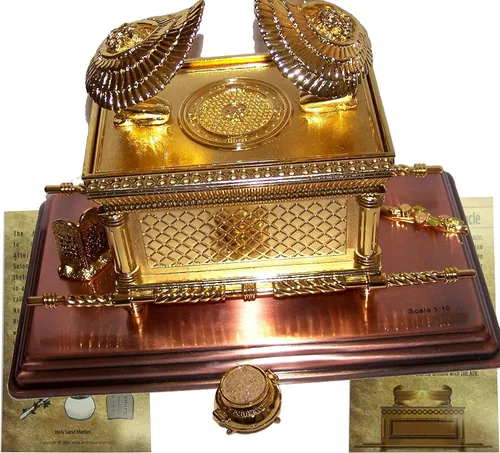 Vista 7 de Holy Land Market El Arca de la Alianza bañado en oro (pequeño, solo arca)